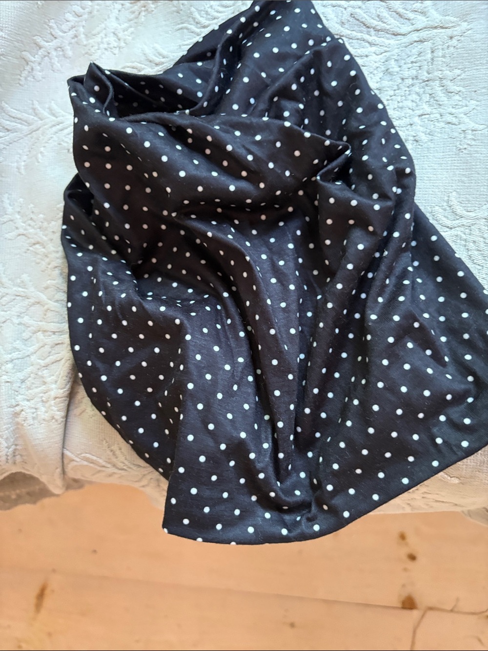 Black Polka Dot Women's Hat - Classic Circle Print